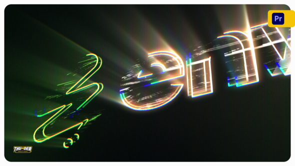 Cinematic Digital Tech Glitch Logo Reveal