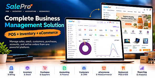 SalePro – All-in-One POS, Inventory, ERP & eCommerce