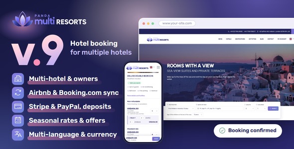Panda Multi Resorts 9 - Hotel Booking System & CMS for Multiple Hotels