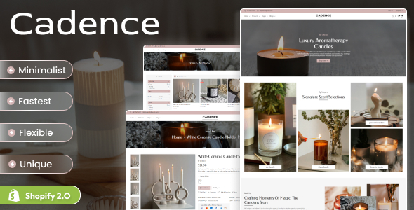 Cadence - Candles Shop Responsive Shopify 2.0 Theme preview