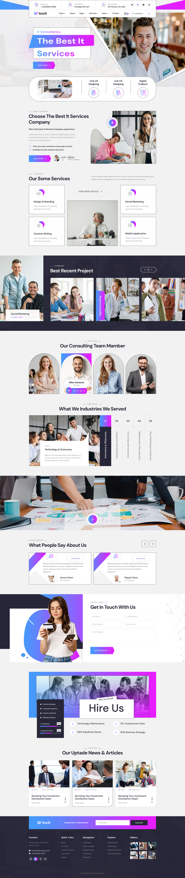 Invit- IT Solutions & Technology HTML Template