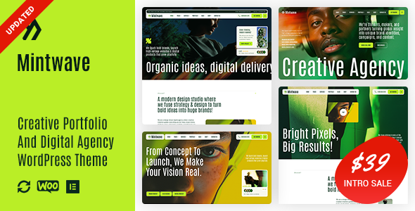 Mintwave - Digital Agency And Portfolio WordPress Theme