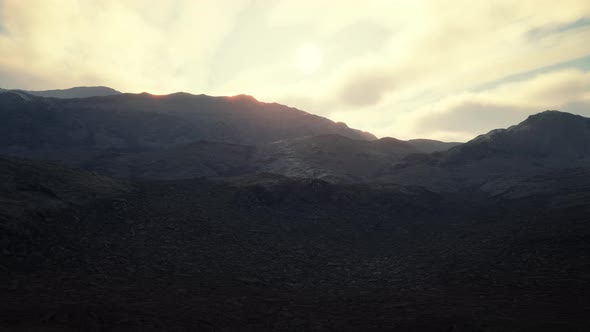 Mountains of Afghanistan at Sunset