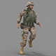 Rigged Low Poly Soldier With Vest and Helmet - 3DOcean Item for Sale