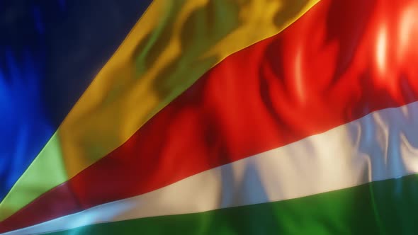 Seychelles Flag with Edge Bump