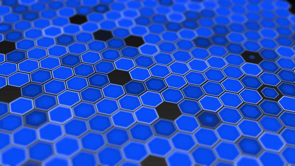 Hexagonal Background Blue