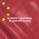 16 Asian Countries 3D Waving Flags - VideoHive Item for Sale
