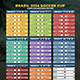 Soccer Cup 2014 Fixture - English and Spanish - GraphicRiver Item for Sale