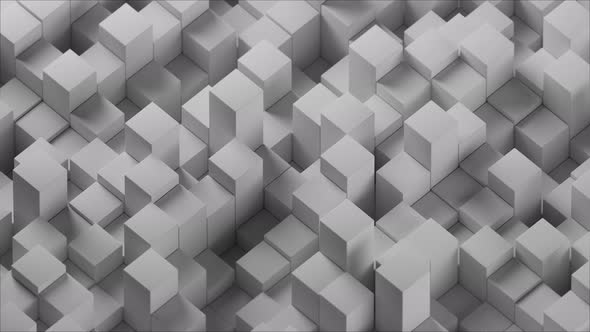 White Cubes Loop Background