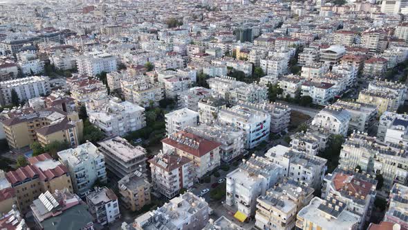 Alanya, Turkey - a Resort Town on the Seashore. Aerial View