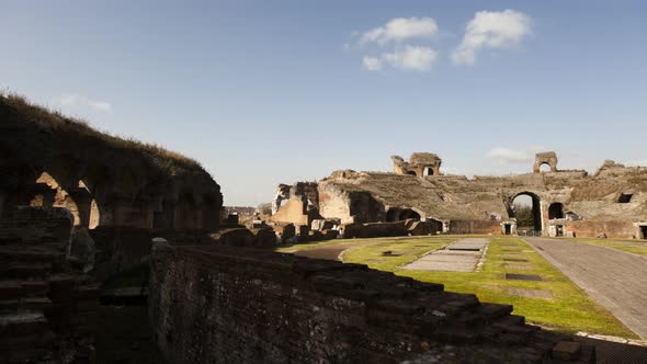 Roman Amphitheatre motion Timelapse