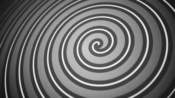 Vintage Black and White Circus Spiral Americana Motion Background