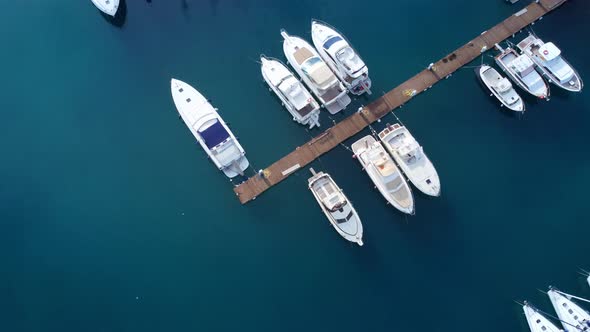 The Marina of Sapri at the Italian West Coast  Aerial View