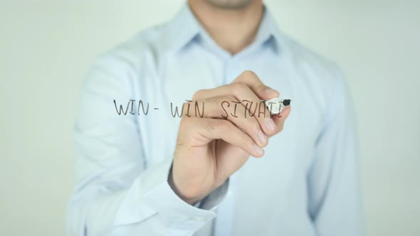 Win-Win Situation, Writing On Transparent Screen