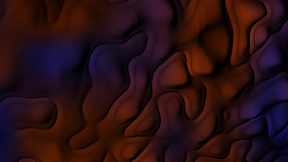 Brown Blue Dark Color Abstract Line Liquid Animated Background