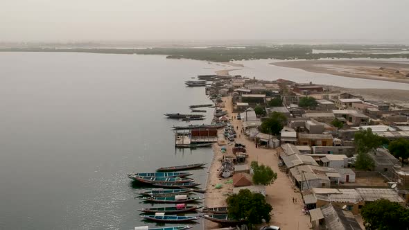 Senegal traditional fishing village