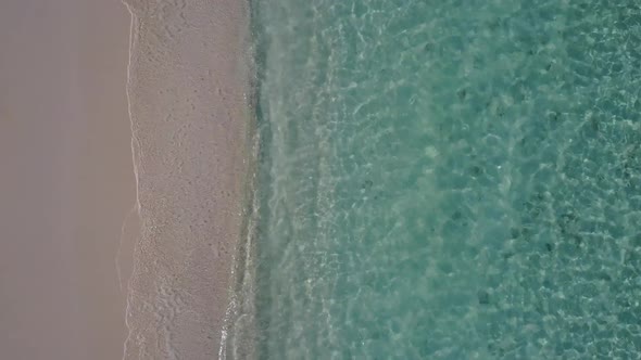 Close up sky of bay beach time by blue ocean and sand background in sunlight