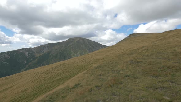 Mountains on a cloudy day