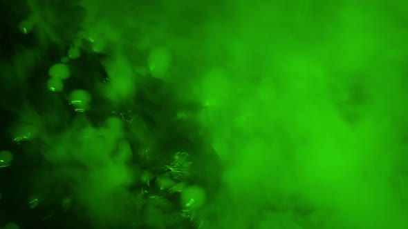 Toxic Waste Green Liquid Bubbling