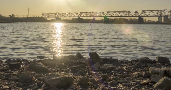 Timelapse of City River Bank