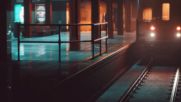 Empty Metro Station During the Coronavirus Covid19 Pandemic