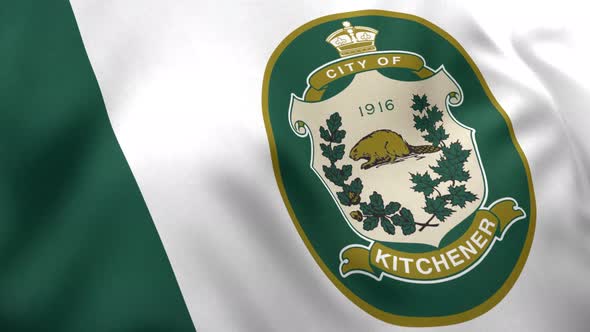 Kitchener City Flag (Ontario) - 4K