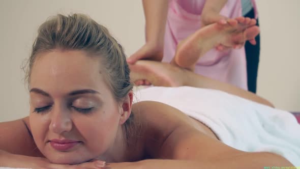 Foot Spa Massage Treatment in Luxury Spa Resort