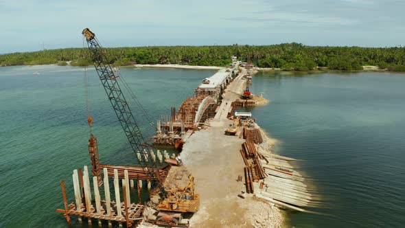 Bridge Under Construction on the Island of Siargao