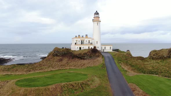 Turnberry lighthouse situated on the Trump Turnberry Golf Course in Ayrshire.