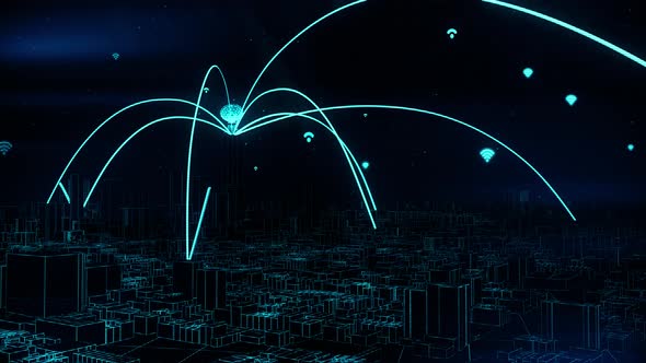 Network connection in the world.