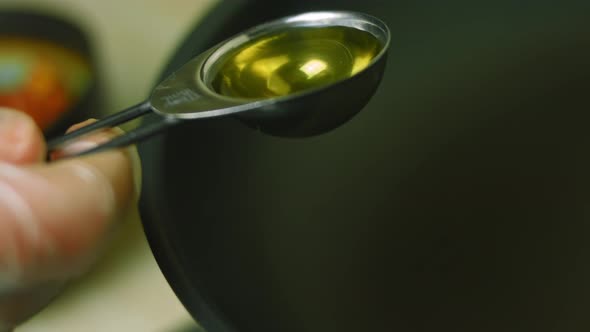 Put a Tablespoon of Olive Oil in the Pan