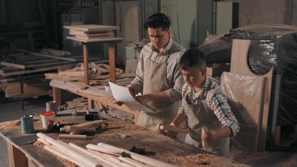 Preparing Wooden Slats For Carpentry