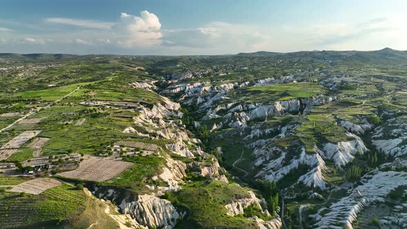 The best landscapes of Cappadocia aerial view 4 K