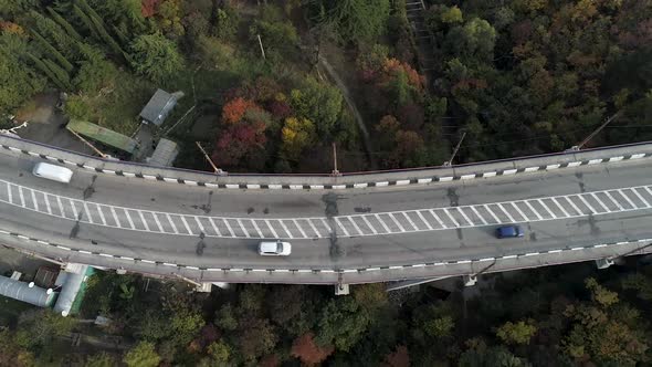 Highway And Overpass In City