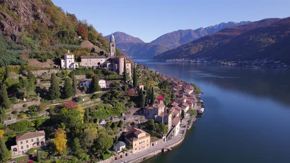 Morcote a Municipality of Switzerland on the Shores of Lake Lugano