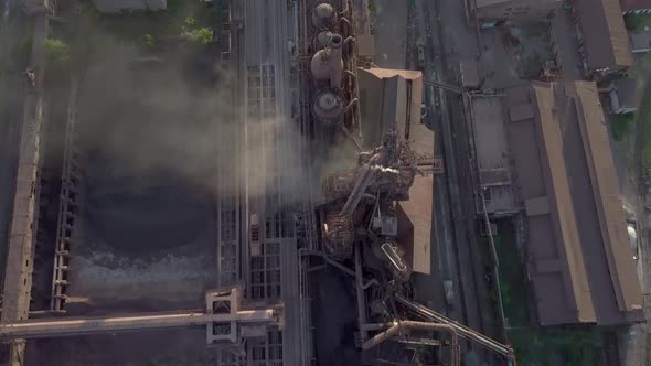 Aerial View of Metallurgical Plant