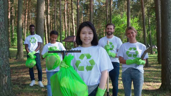 Eco Volunteers are Fighting for the Preservation of Nature Activists are Standing and Looking at the