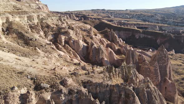 Aerial View Cappadocia Landscape