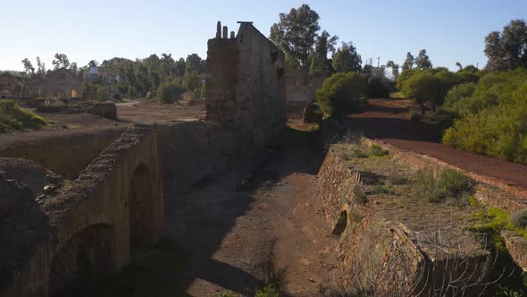 Abandoned mines of Mina de Sao Domingos, in Alentejo Portugal