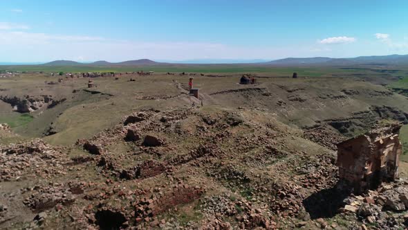 Ruins of Tigran Honents Church Ani Ruins Kars Eastern Anatolia Turkey