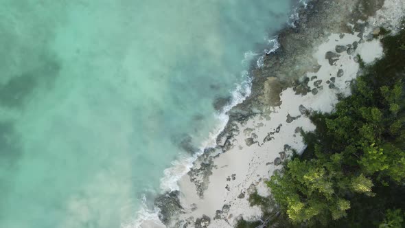 Seaside With Green Jungles And Beaches