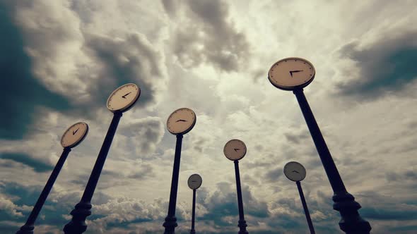 Clock and Clouds