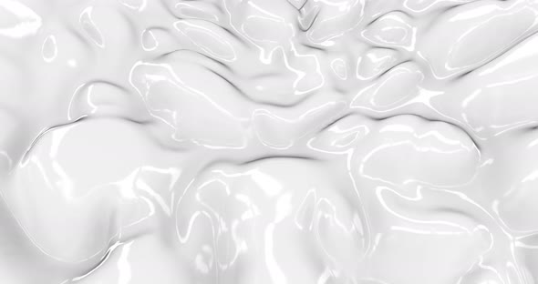 Smooth Glossy Liquid Abstract White Background alt