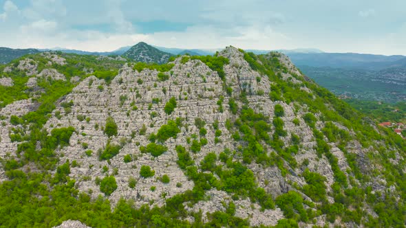 Aerial View on the Mountain in Montenegro