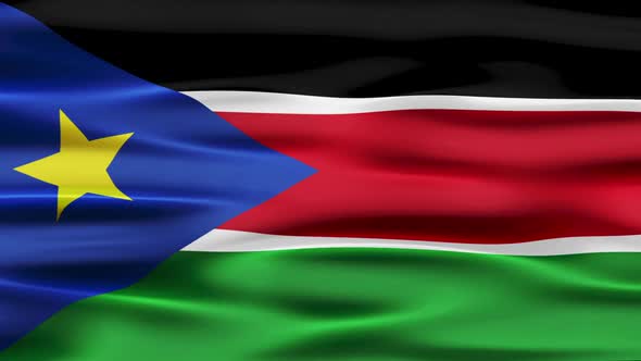 Southern Sudan Flag Waving