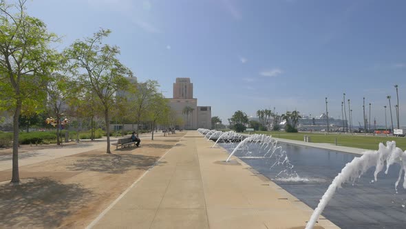 Fountains in the Waterfront Park