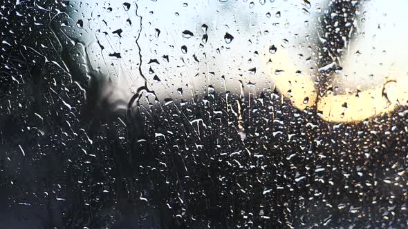 Raindrops On Glass