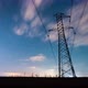 Electric transmission tower starlapse - VideoHive Item for Sale