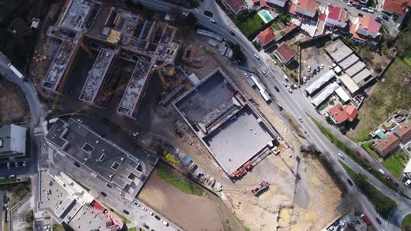 New School Construction Aerial View