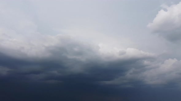 Dramatic view, sky with moving clouds background